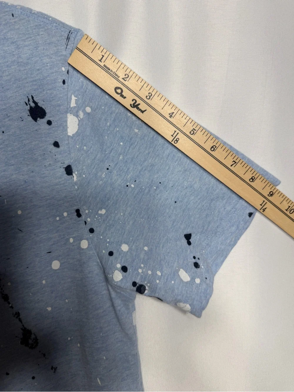 Polo by Ralph Lauren Light Blue Paint-Splatter Tee siE 18/20 Exellent condition